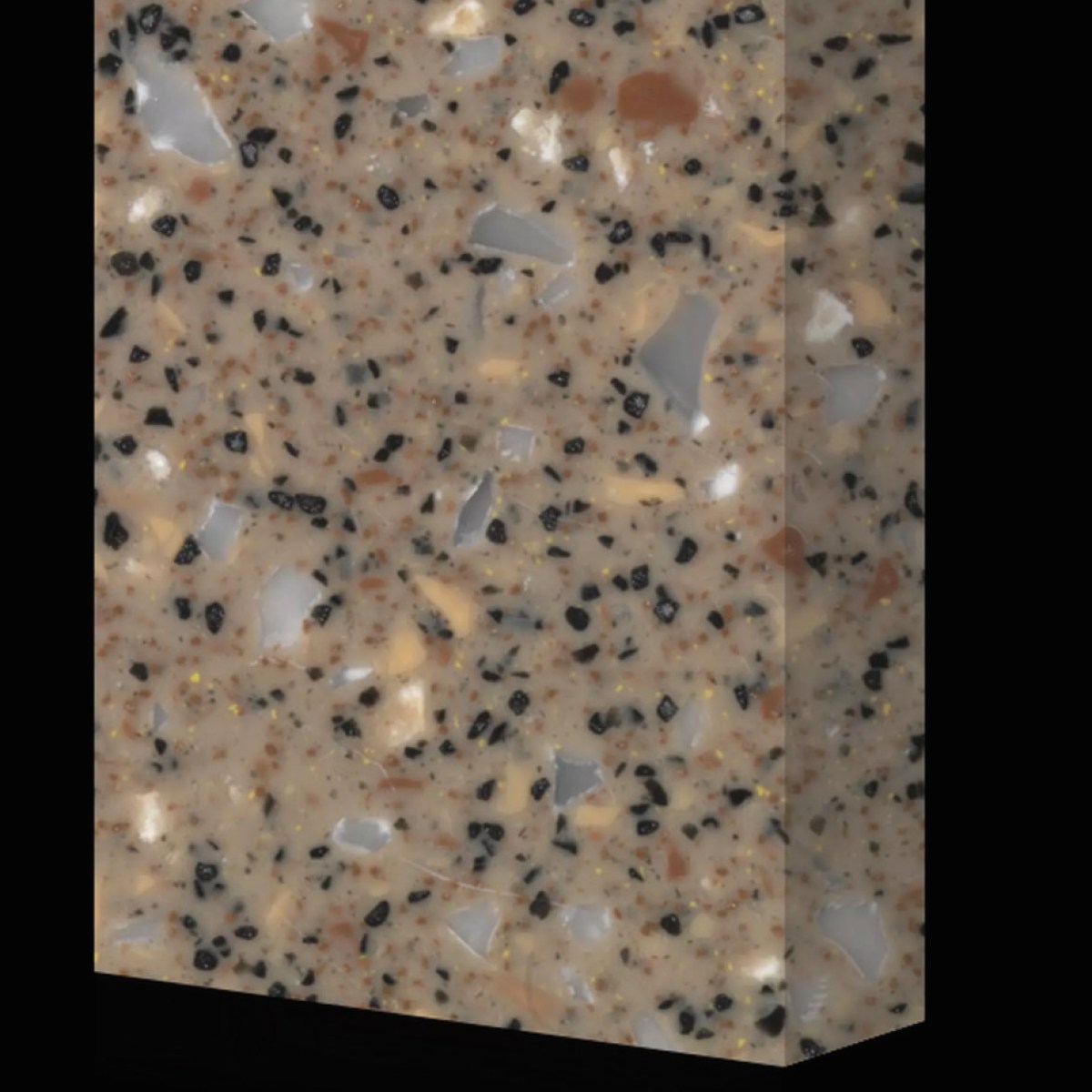 Brown Rivers edge Kitchen Worktop