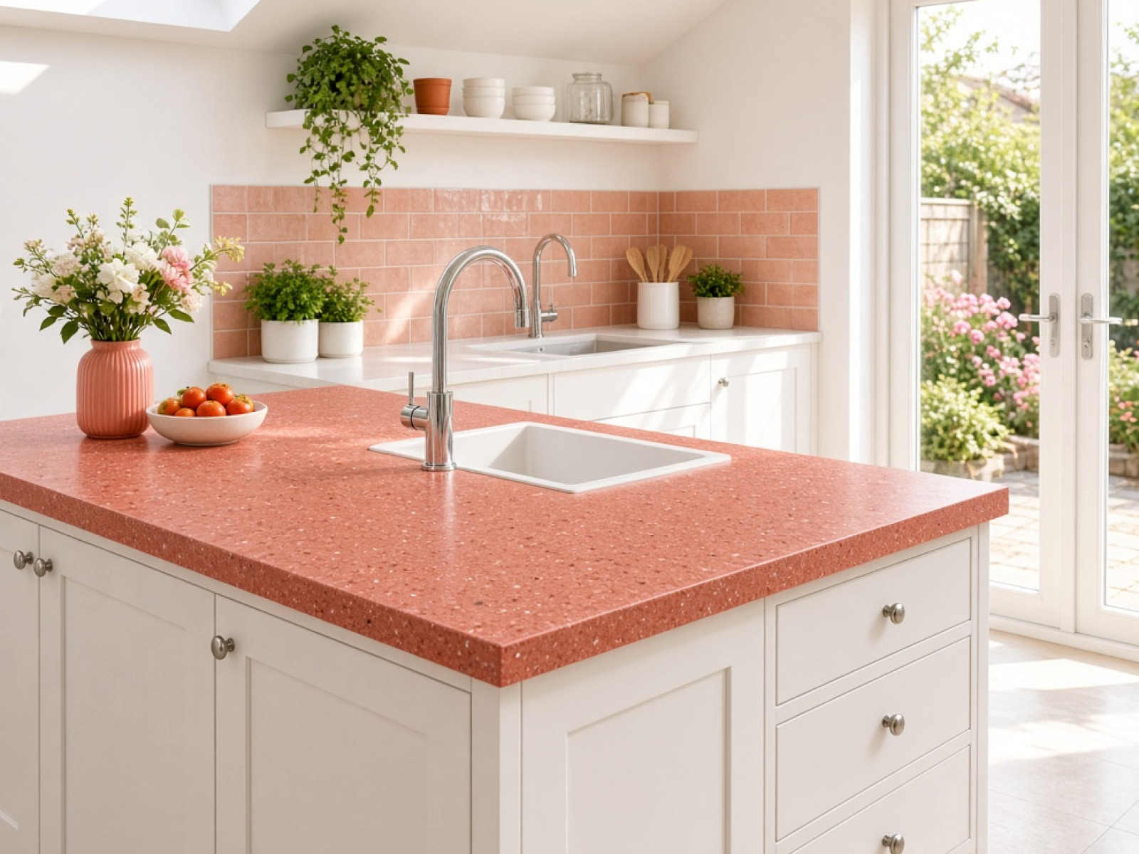 Bright Coloured Kitchen Worktops