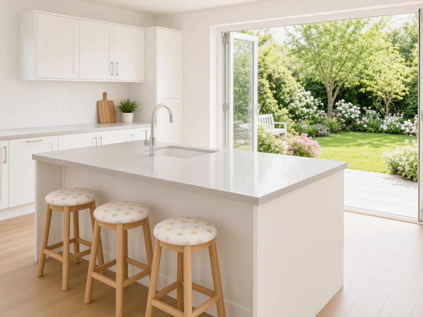 Grey kitchen worktops