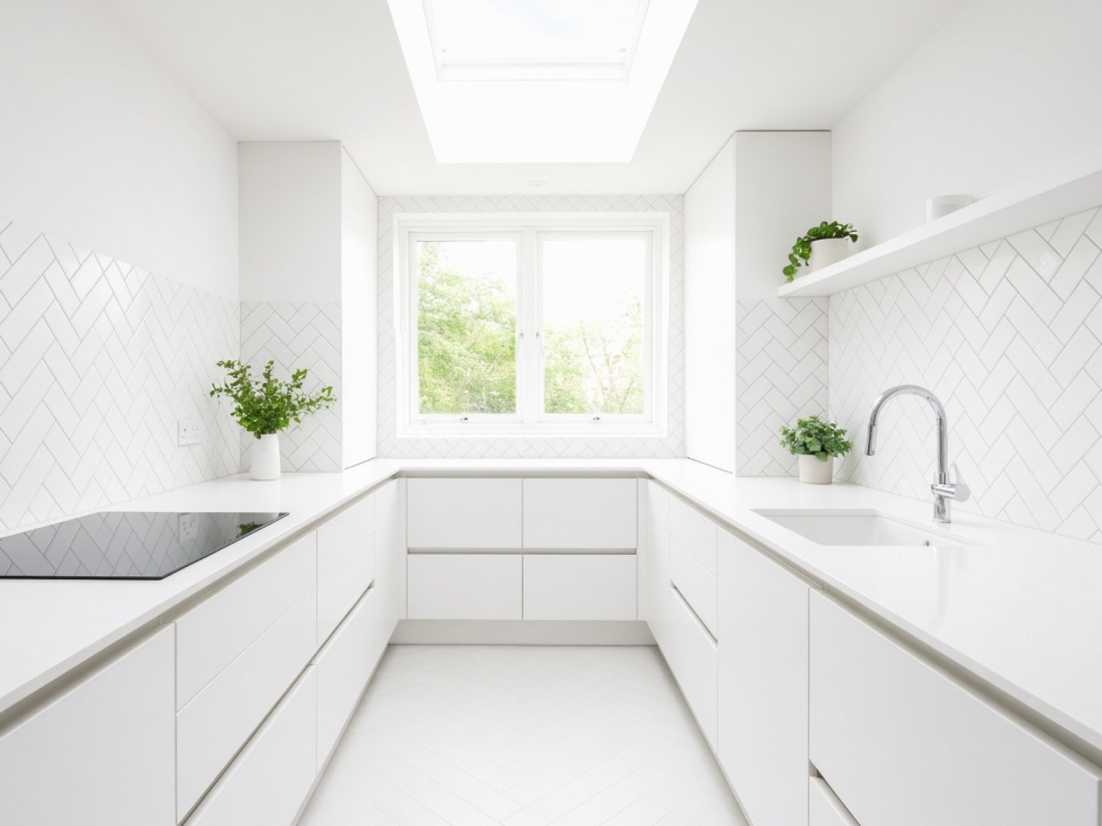 Sinks templated with the worktop